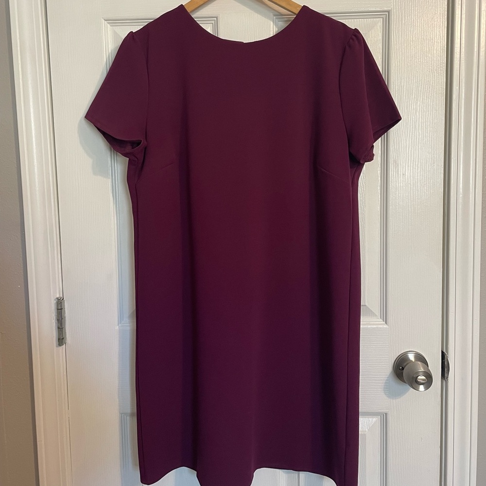 Burgundy Shift Dress